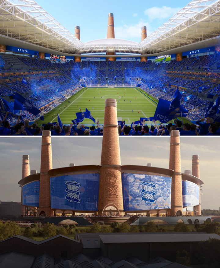 KOMICZNA WIZUALIZACJA nowego stadionu Birmingham xD